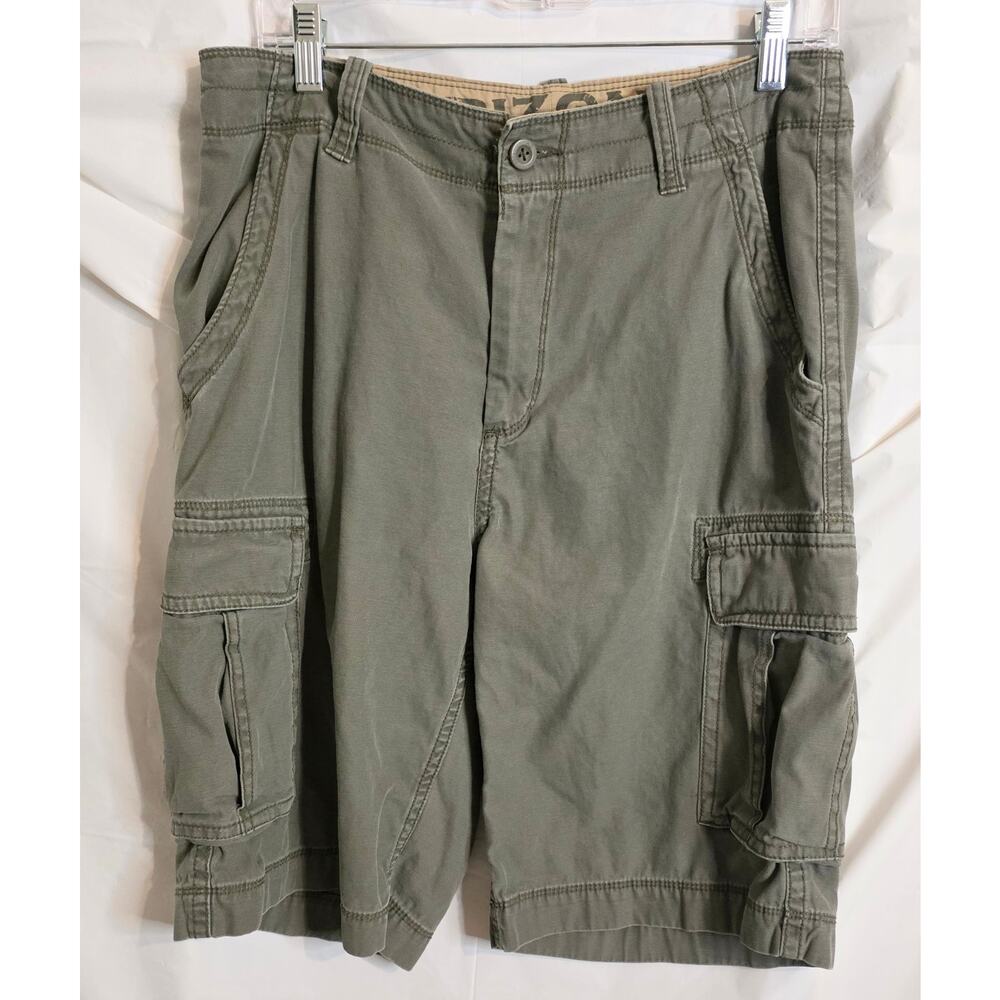 Arizona Jeans Co. Cargo Shorts Olive Green Men's 32" Waist 12" Inseam Utility